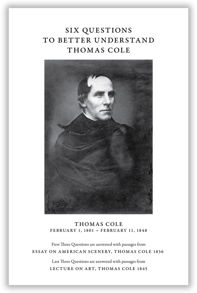 Six Questions to Better-Understand Thomas Cole